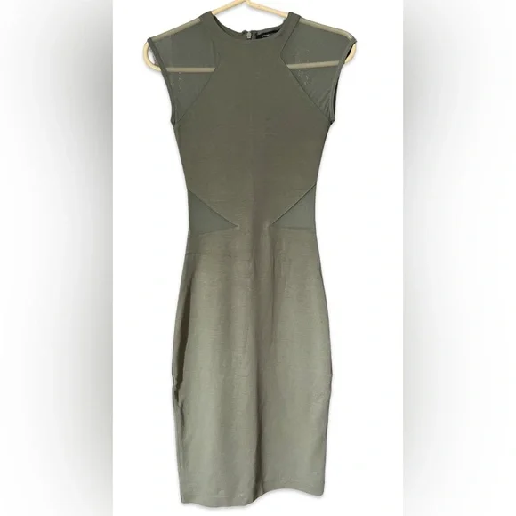 green emerald velvet dress Josie Bandage V Neck Mini Dress main image 1